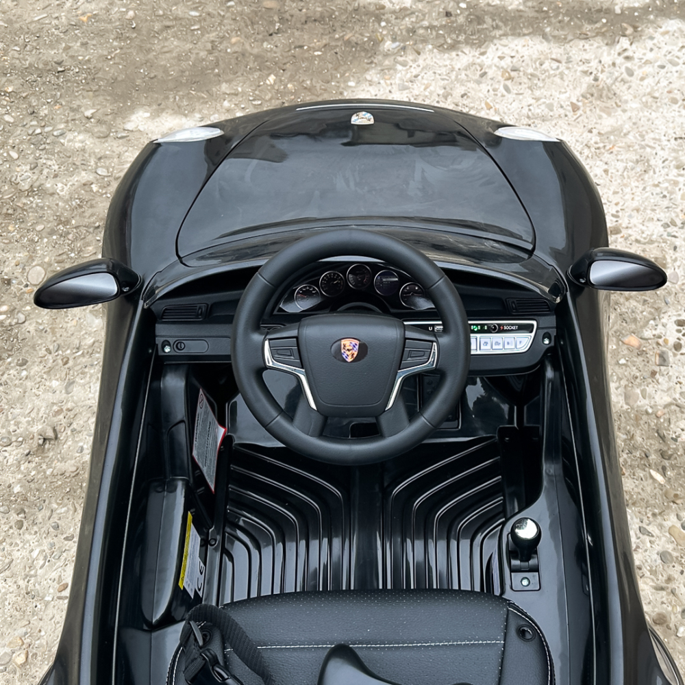 Electric Ride-On Car for Kids 2–5 Years – RUF CTR 3, 70W, 12V, Premium, black [13]