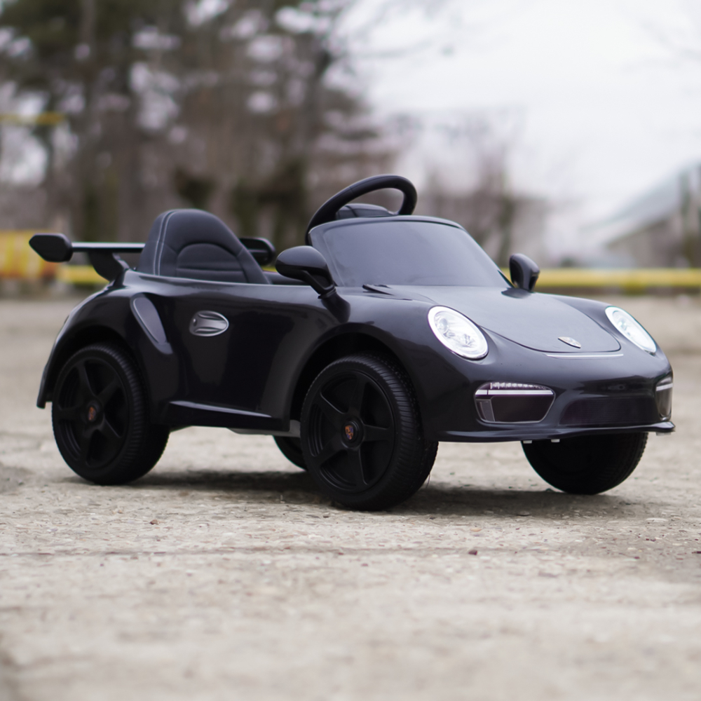 Electric Ride-On Car for Kids 2–5 Years – RUF CTR 3, 70W, 12V, Premium, black [2]