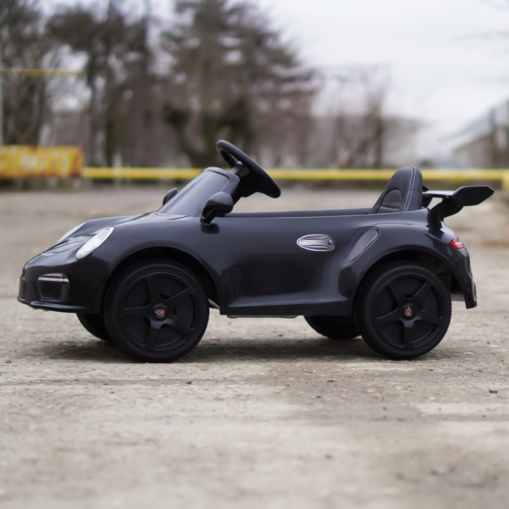 Electric Ride-On Car for Kids 2–5 Years – RUF CTR 3, 70W, 12V, Premium, black [5]