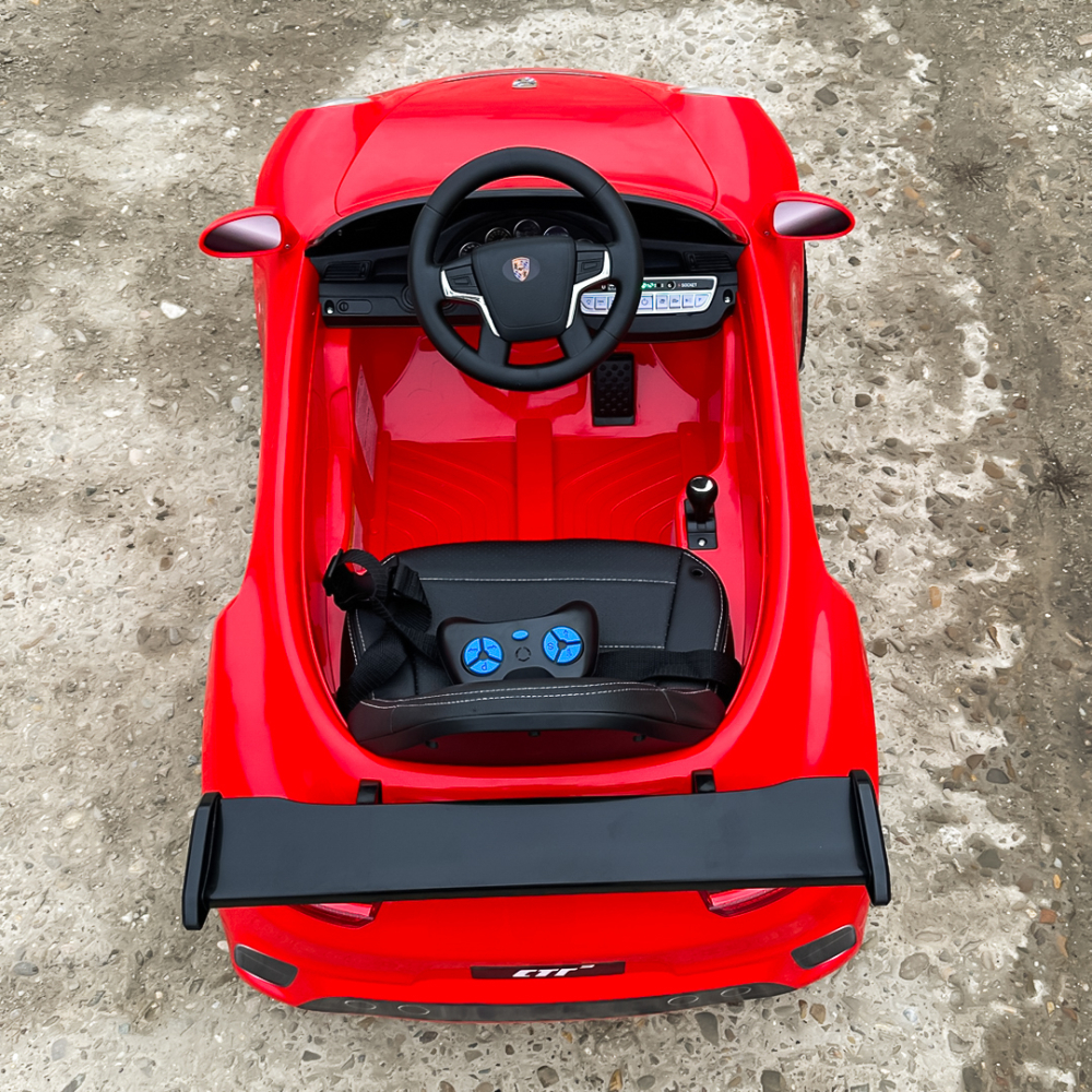 Electric Ride-On Car for Kids 2–5 Years – RUF CTR 3, 70W, 12V, Premium, Red [13]