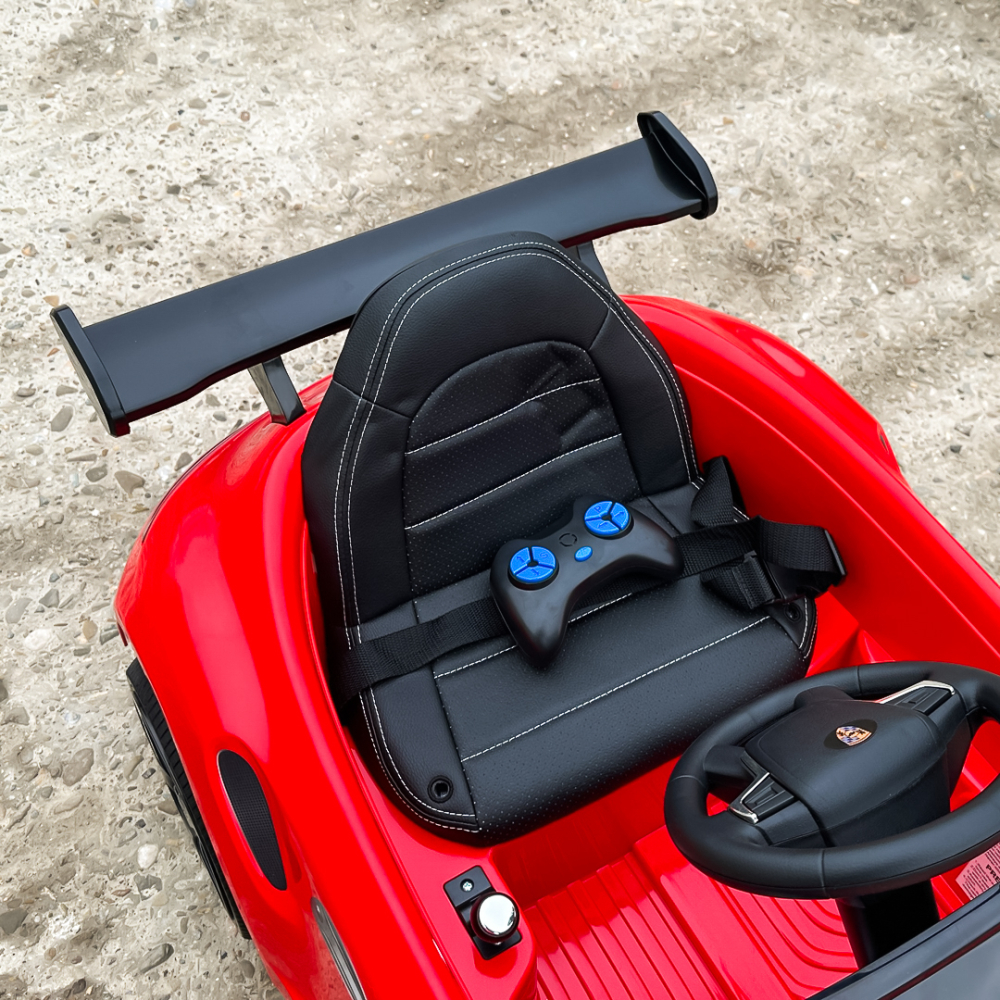 Electric Ride-On Car for Kids 2–5 Years – RUF CTR 3, 70W, 12V, Premium, Red [12]