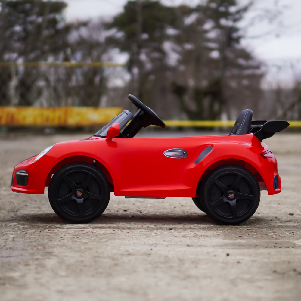 Electric Ride-On Car for Kids 2–5 Years – RUF CTR 3, 70W, 12V, Premium, Red [5]