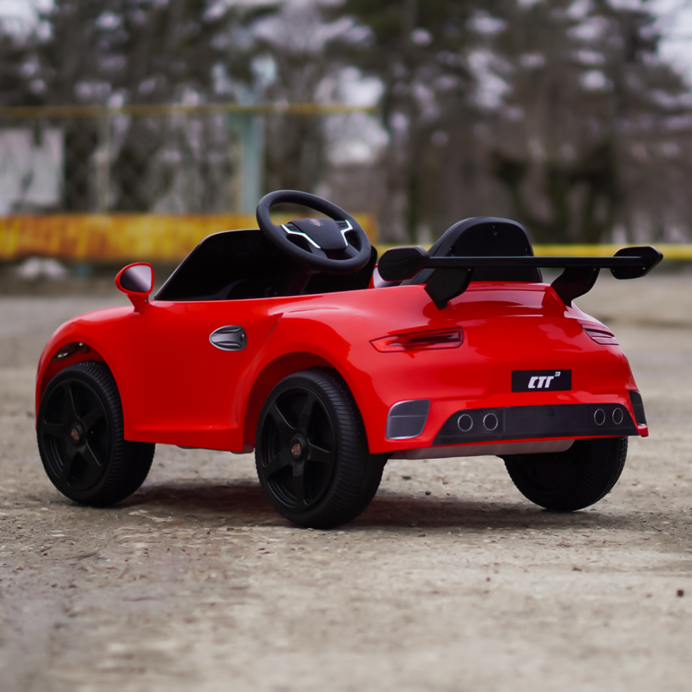 Electric Ride-On Car for Kids 2–5 Years – RUF CTR 3, 70W, 12V, Premium, Red [6]