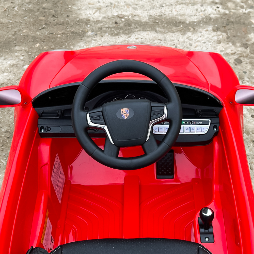 Electric Ride-On Car for Kids 2–5 Years – RUF CTR 3, 70W, 12V, Premium, Red [10]