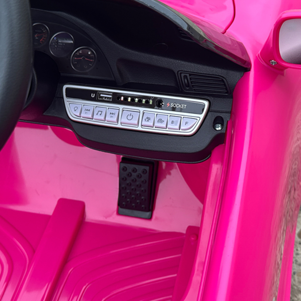 Electric Ride-On Car for Kids 2–5 Years – RUF CTR 3, 70W, 12V, Premium, pink [11]