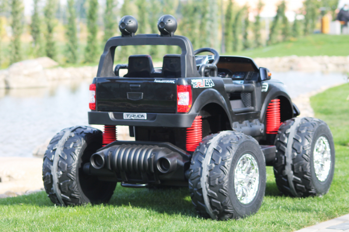 Masinuta electrica copii 3-7 ani MONSTER TRUCK 4x4 PREMIUM 180W #Negru [7]