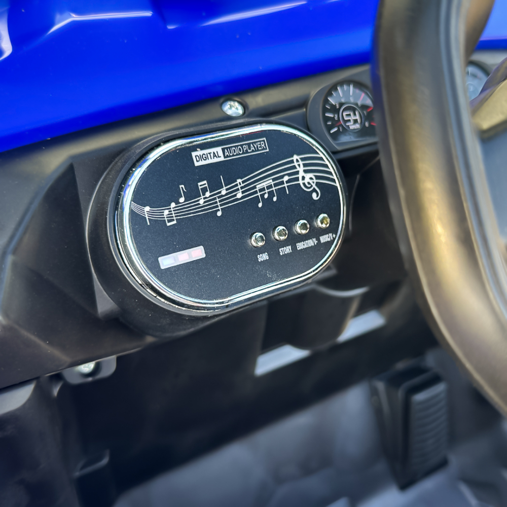 Ride-on car for children, 4x4, Cape-X, 100W, 12V, comfortable ecological leather seat, blue [14]