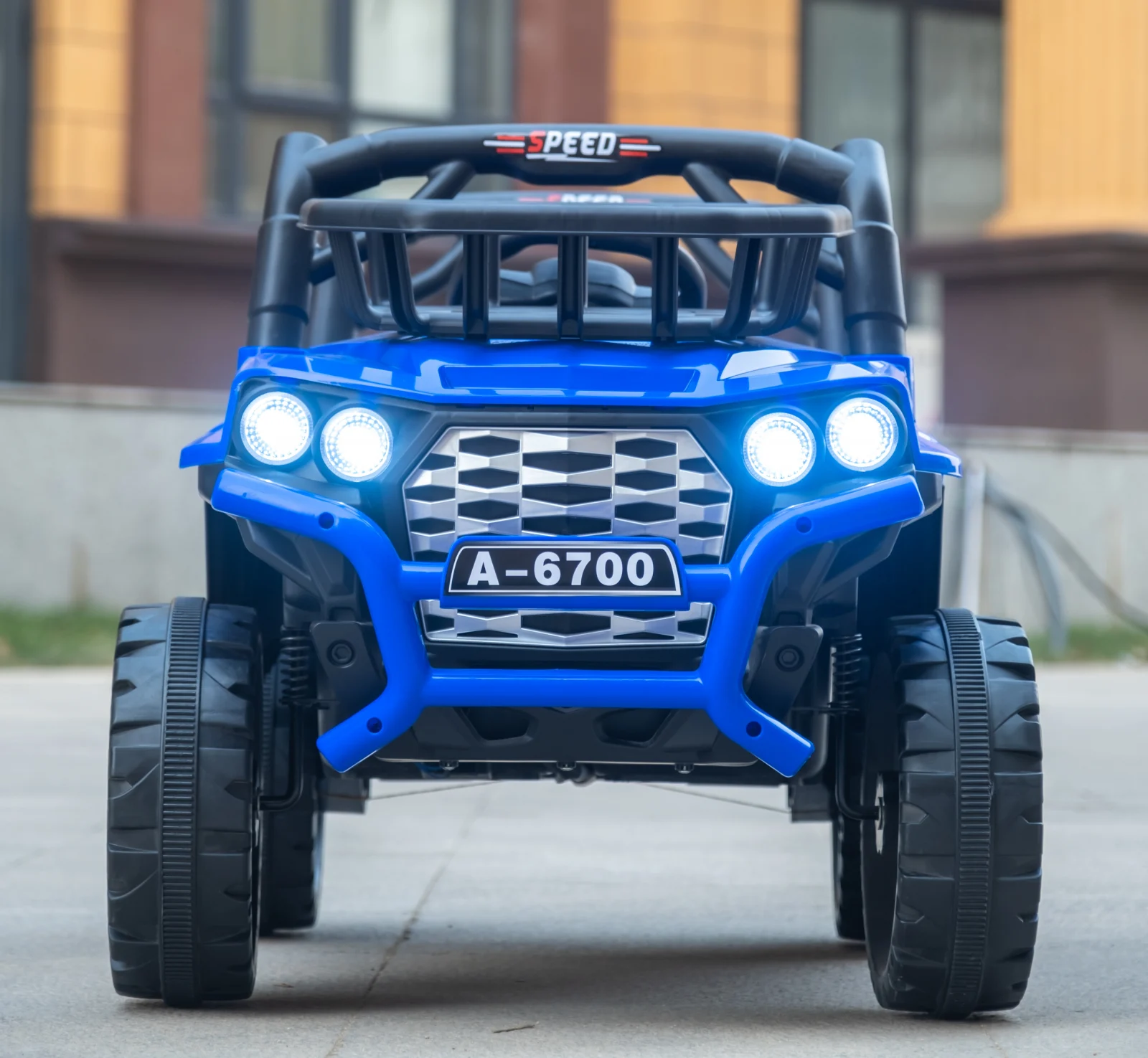 Ride-on car for children, 4x4, Cape-X, 100W, 12V, comfortable ecological leather seat, blue [19]