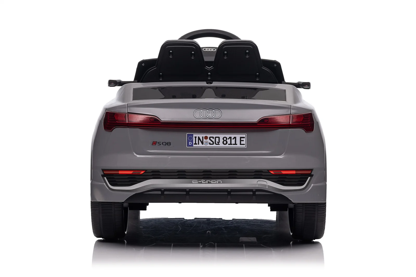 Masinuta electrica copii, Audi SQ8, 70W, 12V, roti moi EVA si scaun tapitat cu piele ecologica, gri [19]