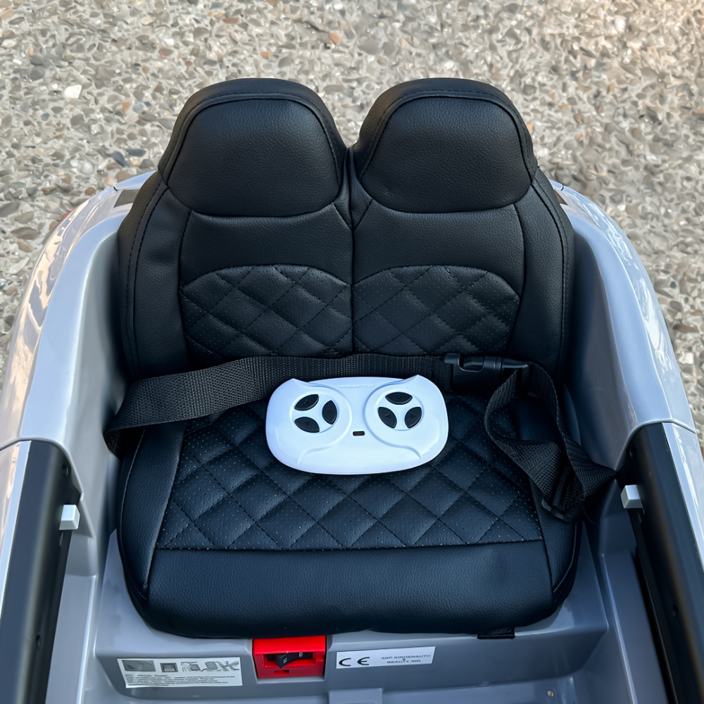 Masinuta electrica copii, Audi SQ8, 70W, 12V, roti moi EVA si scaun tapitat cu piele ecologica, gri [13]