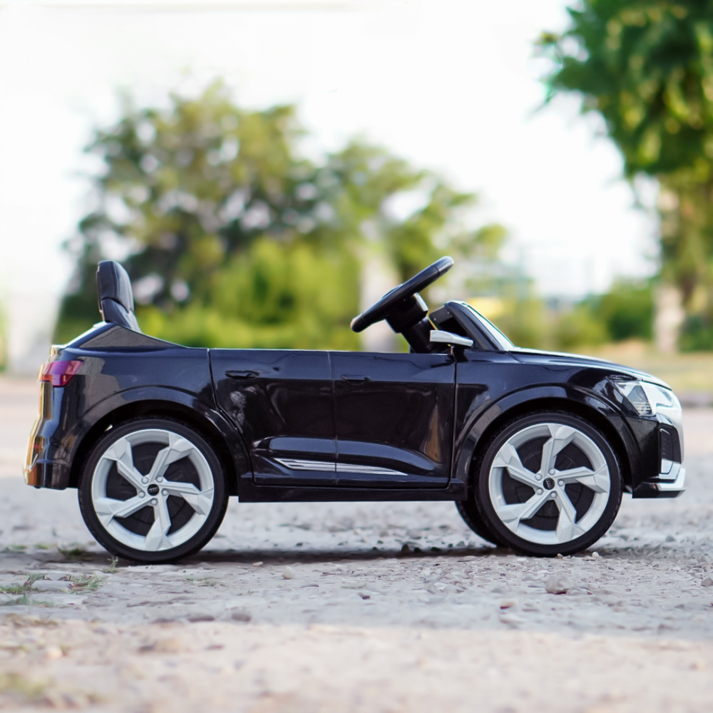 Ride-on electric car, Audi SQ8, 70W, 12V, soft EVA wheels and seat with ecological leather, black [11]