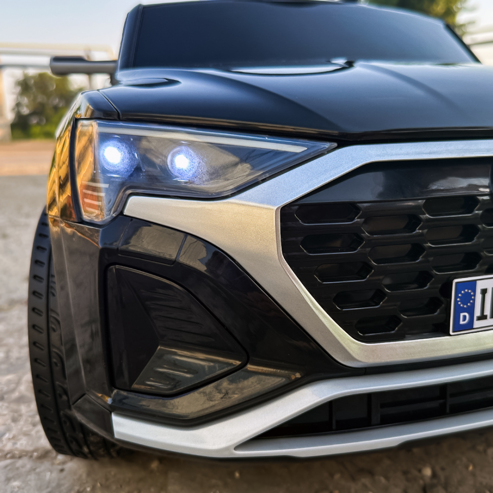 Ride-on electric car, Audi SQ8, 70W, 12V, soft EVA wheels and seat with ecological leather, black [13]