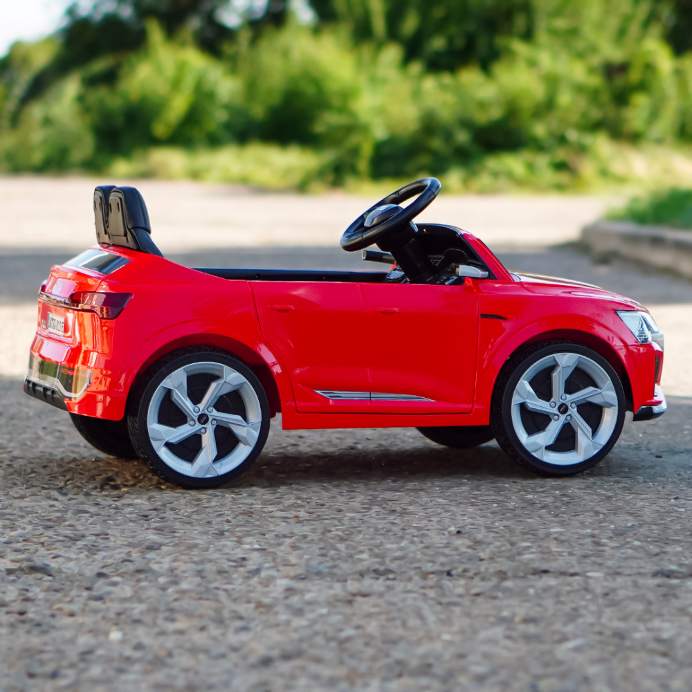 Ride-on electric car, Audi SQ8, 70W, 12V, soft EVA wheels and seat with ecological leather, red [11]