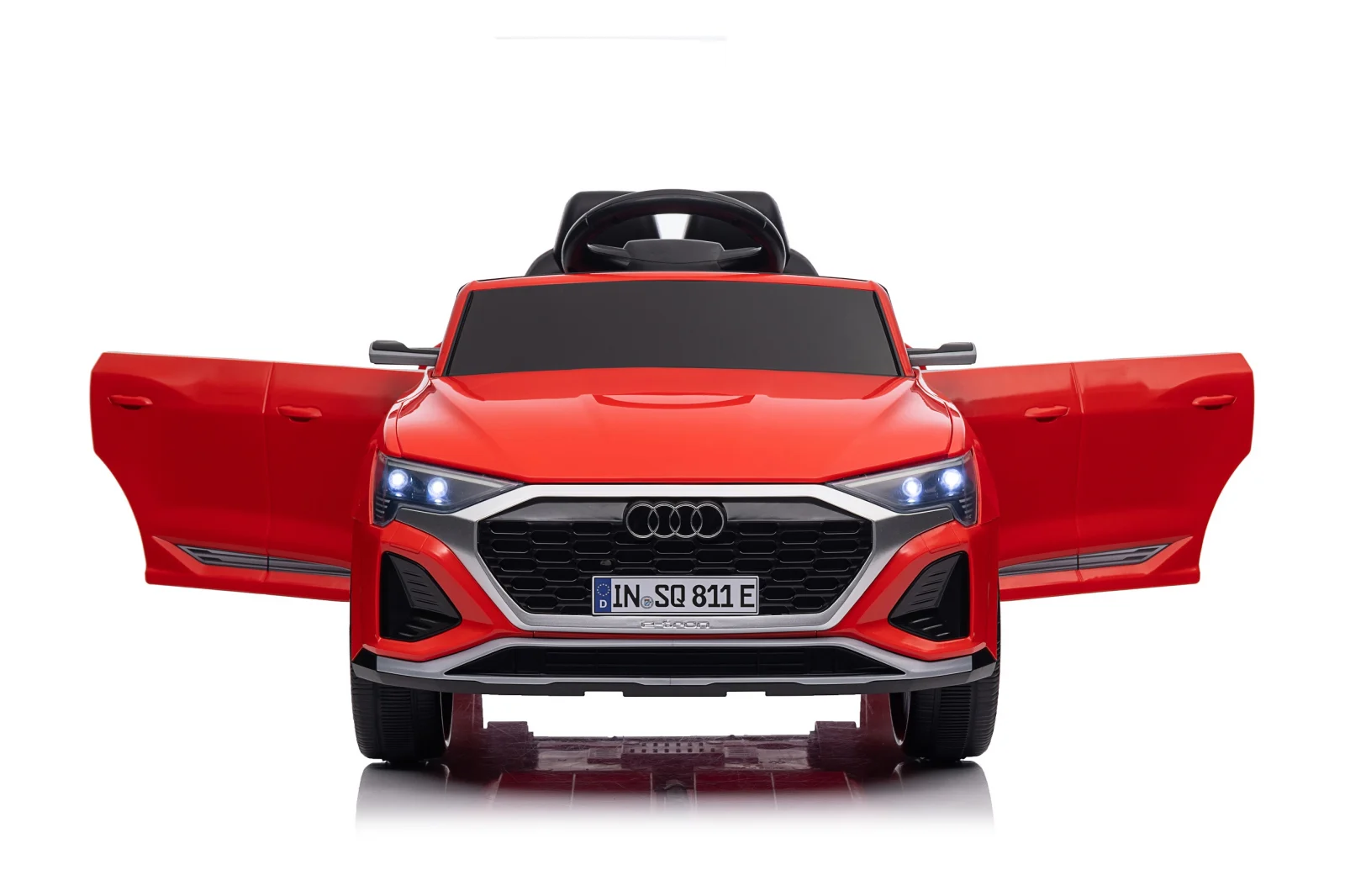 Ride-on electric car, Audi SQ8, 70W, 12V, soft EVA wheels and seat with ecological leather, red [26]