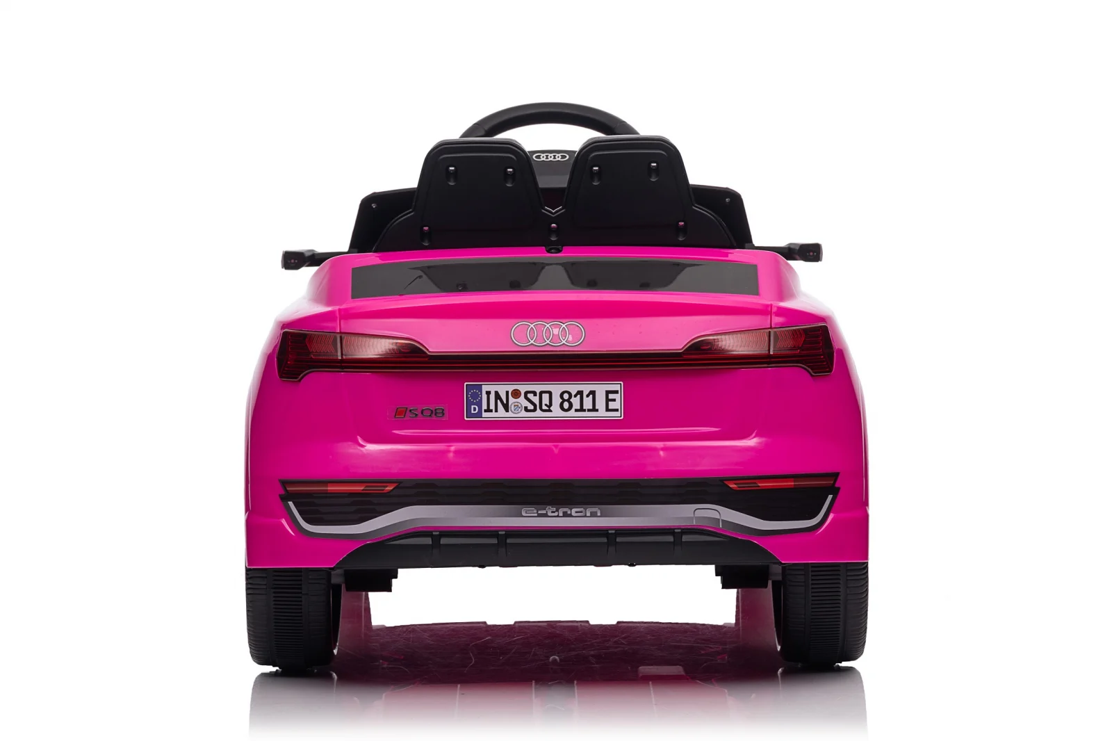 Masinuta electrica copii, Audi SQ8, 70W, 12V, roti moi EVA si scaun tapitat cu piele ecologica, roz [6]