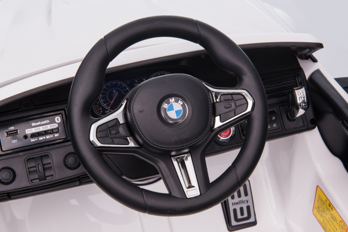 Masinuta electrica Bmw M5 Competition,12V, 90W, roti EVA, scaun tapitat,premium, rosie [3]