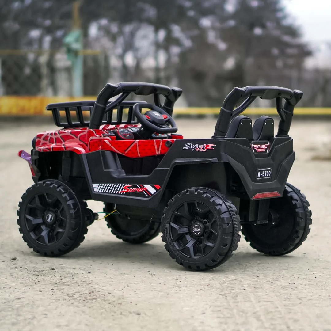Electric Ride-On Car for Kids CAPE-X 4x4, 100W, 12V, Upholstered Seat, red Spider [5]