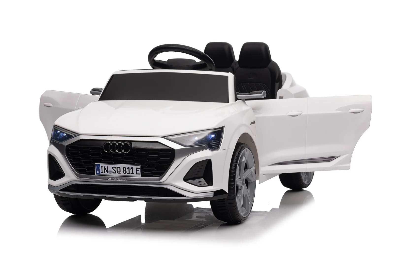 Licensed electric ride-on car for children Audi SQ8, remote control included, 70W, 12V, standard, white [6]