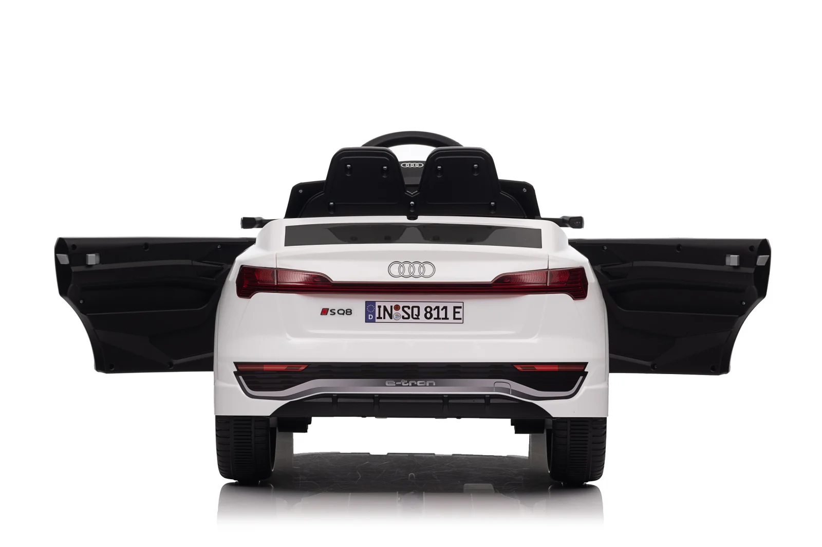 Licensed electric ride-on car for children Audi SQ8, remote control included, 70W, 12V, standard, white [5]