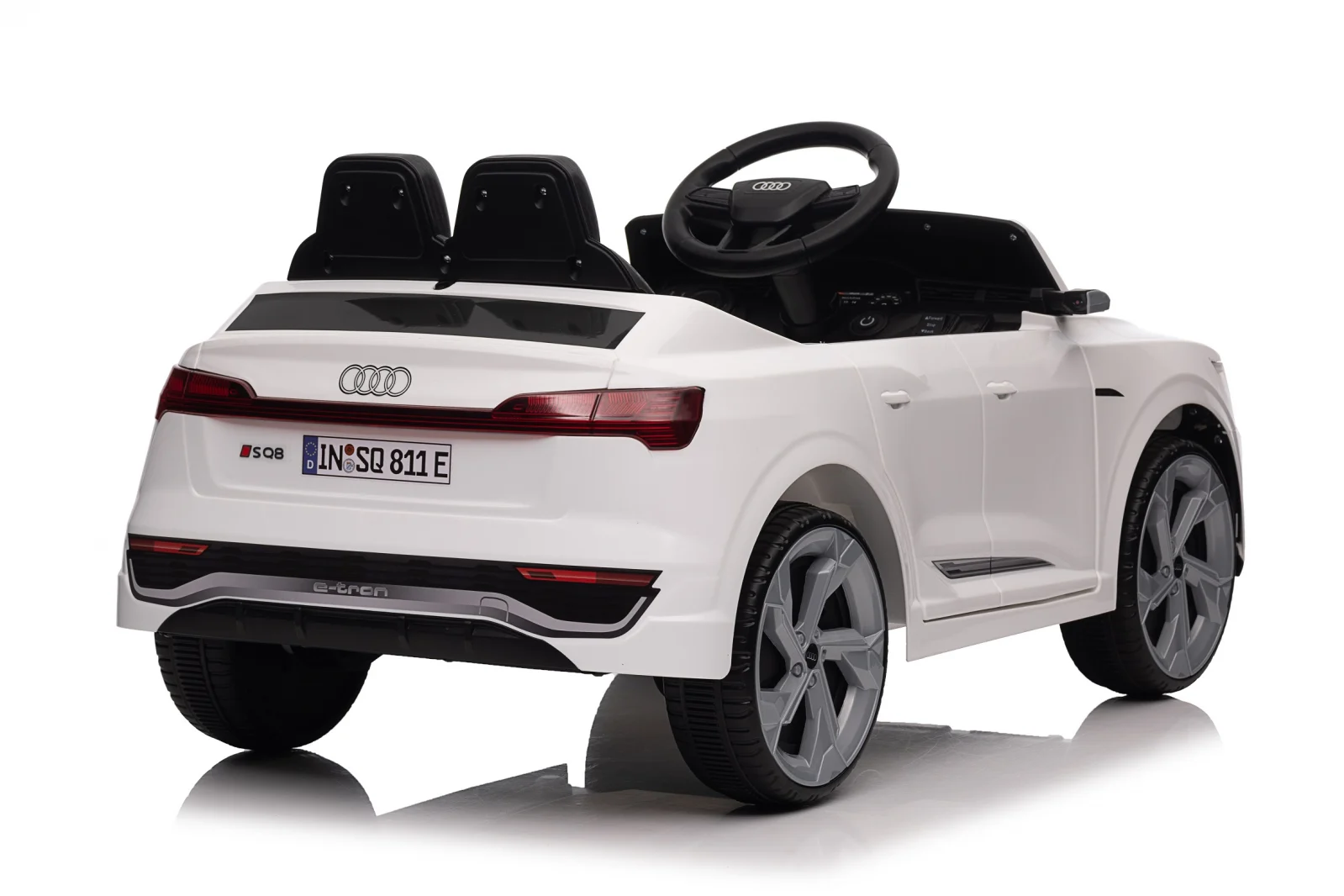 Licensed electric ride-on car for children Audi SQ8, remote control included, 70W, 12V, standard, white [4]