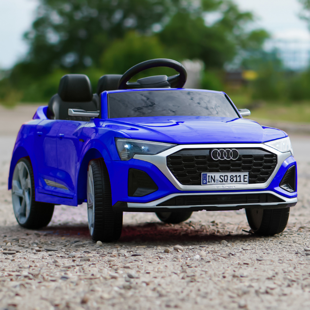 Licensed electric ride-on car for children Audi SQ8, remote control included, 70W, 12V, standard, blue [2]