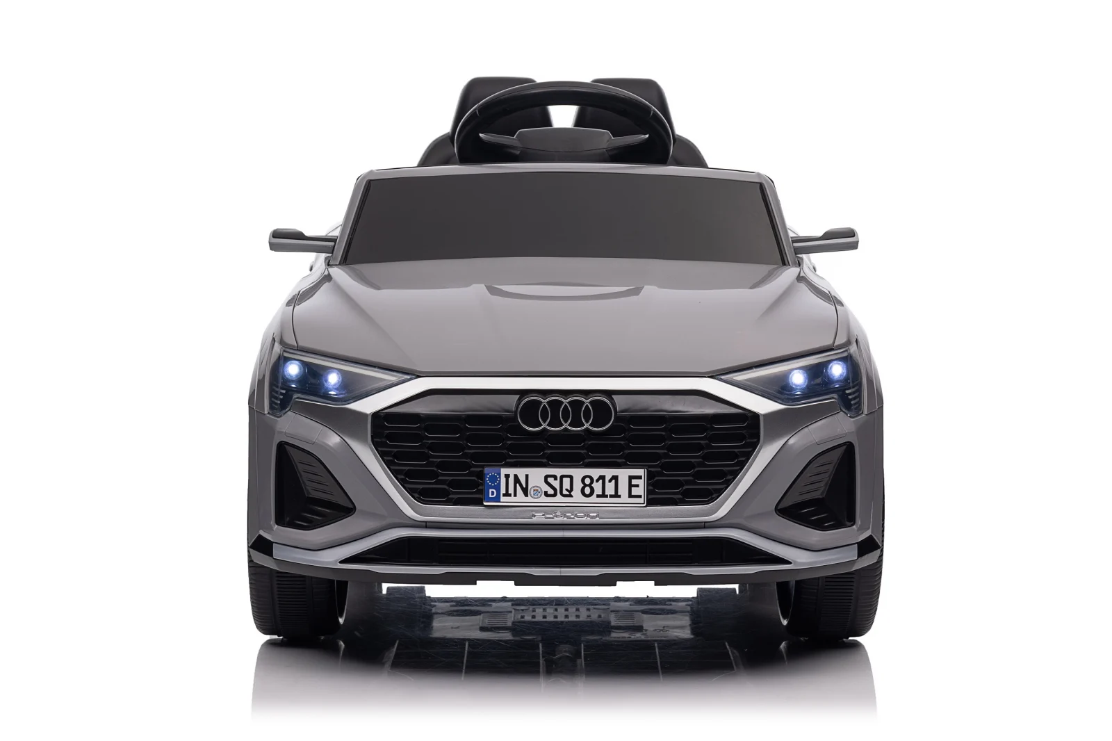 Licensed electric ride-on car for children Audi SQ8, remote control included, 70W, 12V, standard, gray [2]
