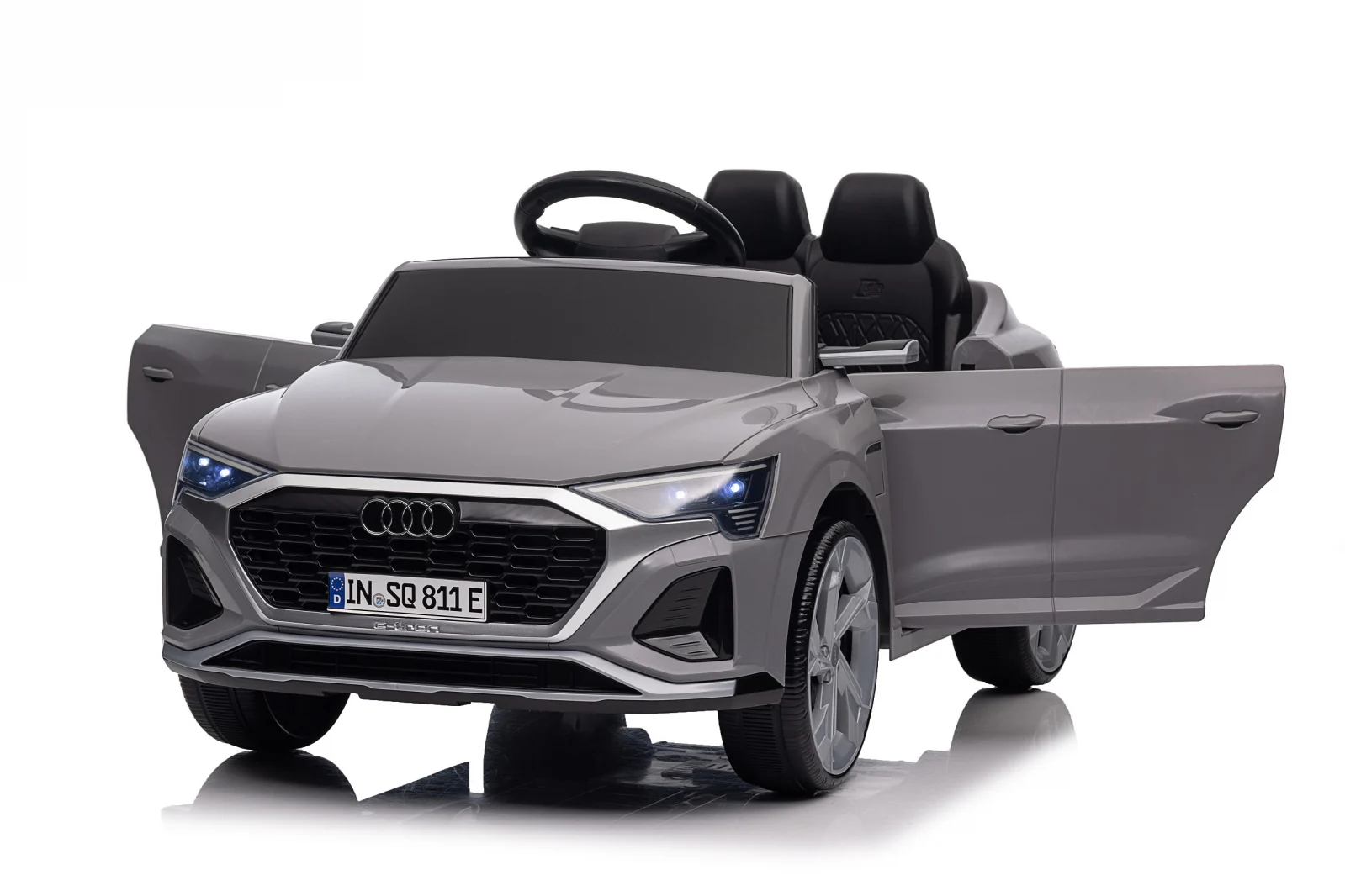 Licensed electric ride-on car for children Audi SQ8, remote control included, 70W, 12V, standard, gray [9]