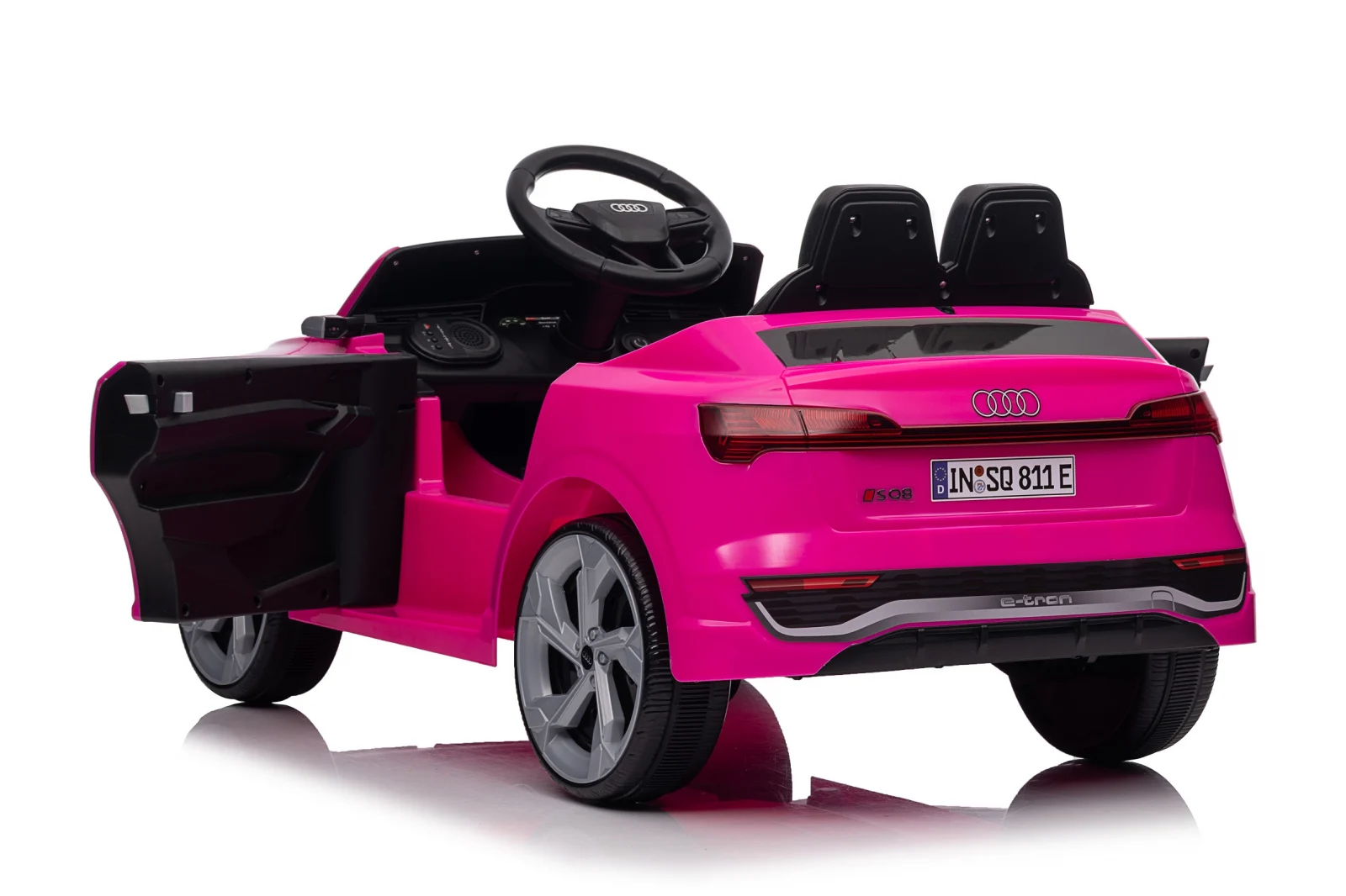 Masinuta electrica copii cu licenta Audi SQ8, telecomanda, 70W, 12V, standard, roz [19]