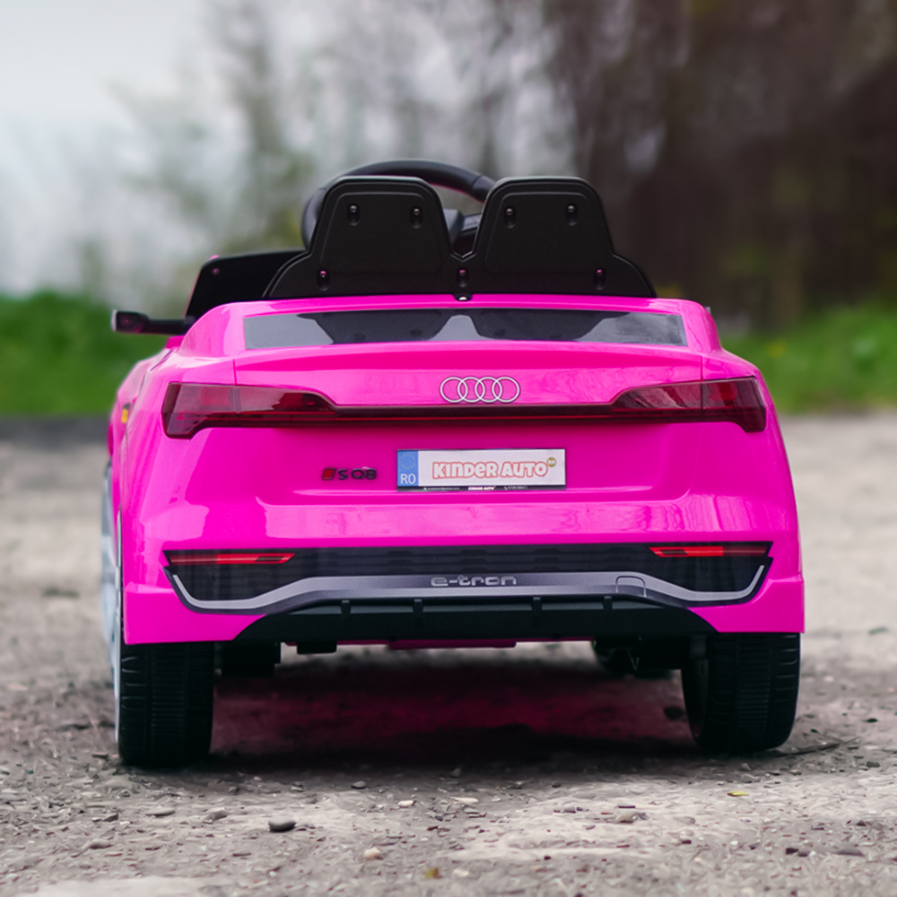 Masinuta electrica copii cu licenta Audi SQ8, telecomanda, 70W, 12V, standard, roz [7]