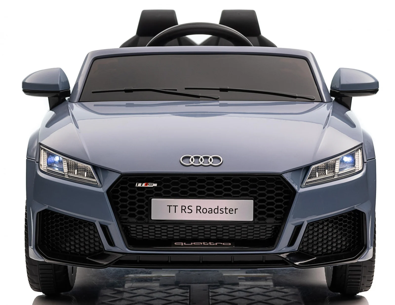 Masinuta electrica copii cu licenta Audi TTRS Roadster, 70W 12V, echipare standard, albastru cenusiu [18]