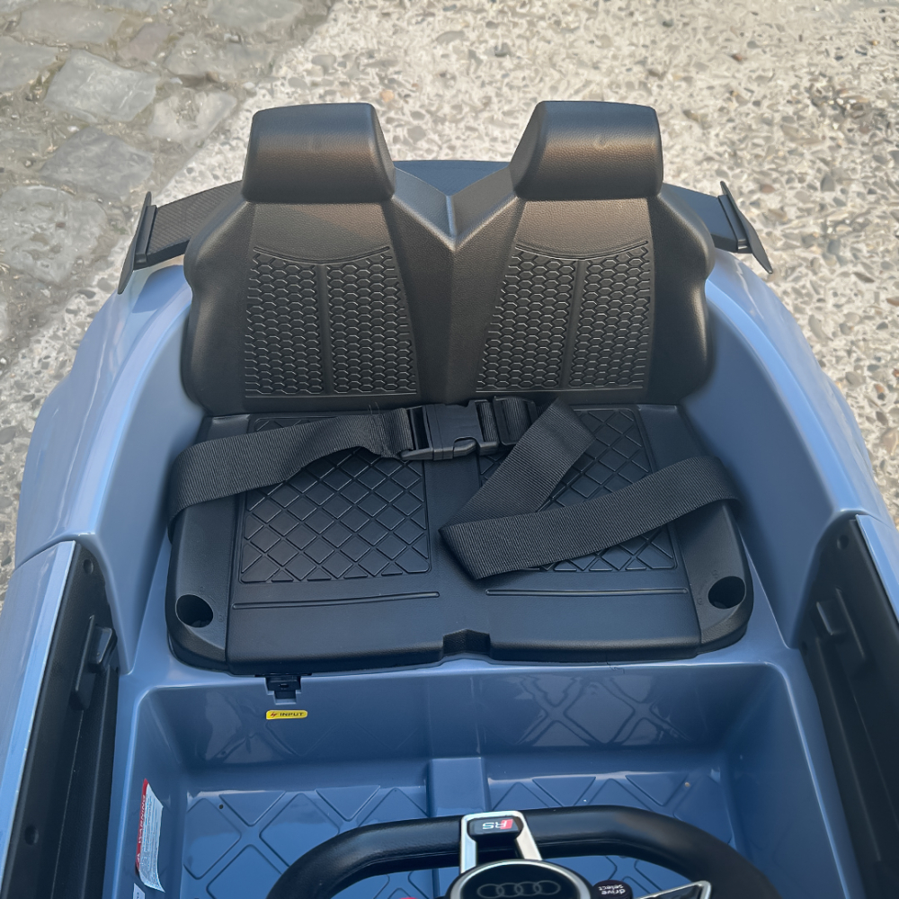 Masinuta electrica copii cu licenta Audi TTRS Roadster, 70W 12V, echipare standard, albastru cenusiu [16]