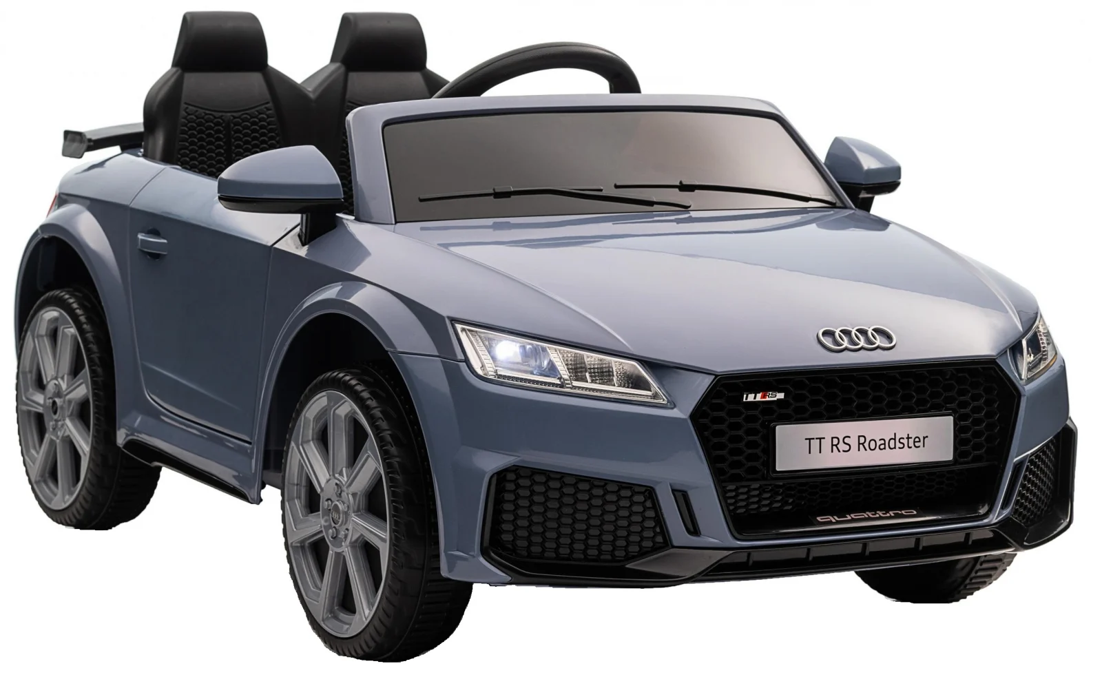 Masinuta electrica copii cu licenta Audi TTRS Roadster, 70W 12V, echipare standard, albastru cenusiu [1]