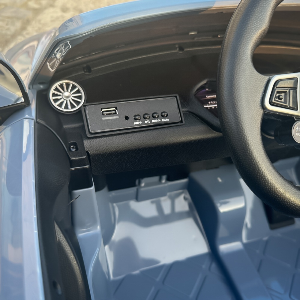 Masinuta electrica copii cu licenta Audi TTRS Roadster, 70W 12V, echipare standard, albastru cenusiu [14]