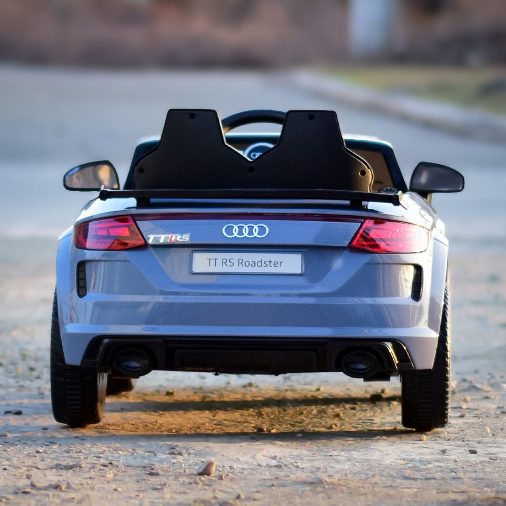Masinuta electrica copii cu licenta Audi TTRS Roadster, 70W 12V, echipare standard, albastru cenusiu [7]