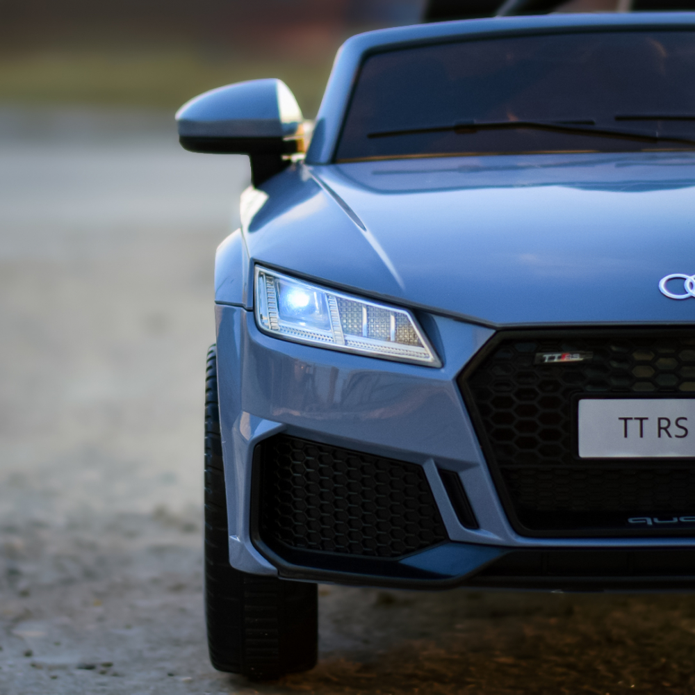 Masinuta electrica copii cu licenta Audi TTRS Roadster, 70W 12V, echipare standard, albastru cenusiu [10]
