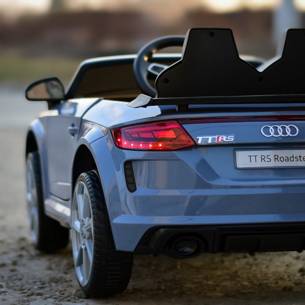 Masinuta electrica copii cu licenta Audi TTRS Roadster, 70W 12V, echipare standard, albastru cenusiu [11]