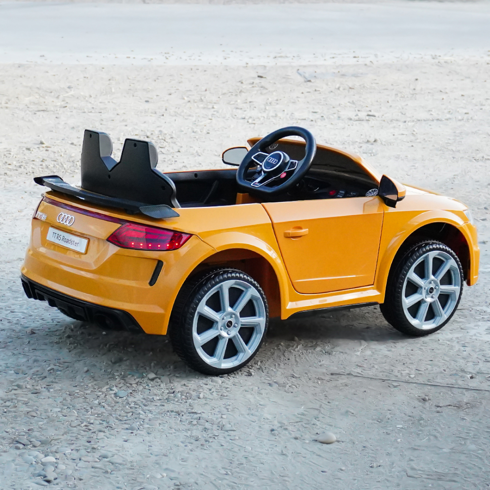 Licensed electric ride-on car Audi TTRS Roadster, 70W 12V, standard, yellow [9]