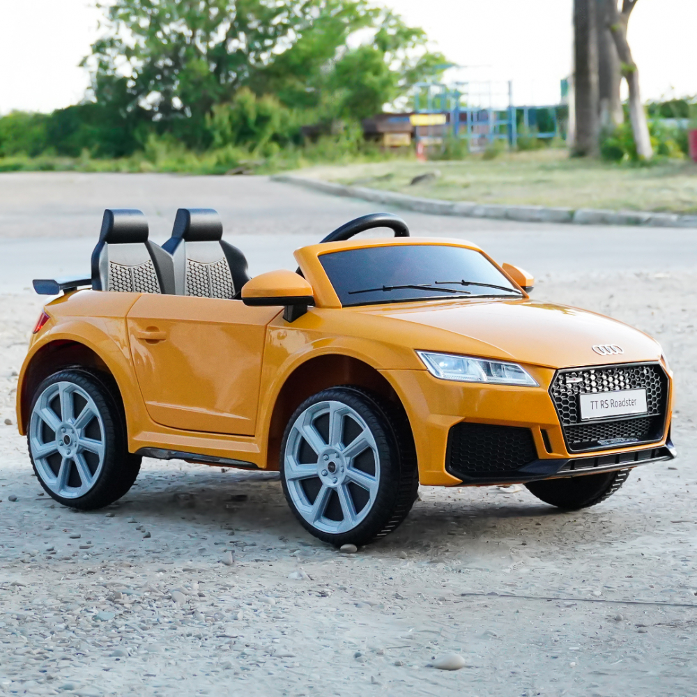 Licensed electric ride-on car Audi TTRS Roadster, 70W 12V, standard, yellow [4]
