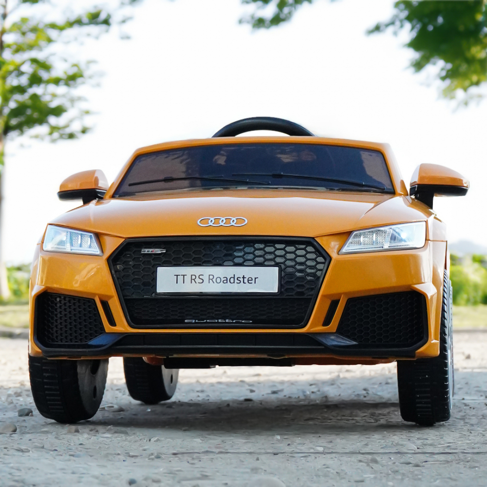 Licensed electric ride-on car Audi TTRS Roadster, 70W 12V, standard, yellow [2]