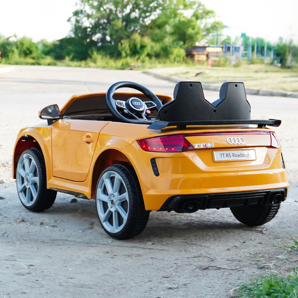 Licensed electric ride-on car Audi TTRS Roadster, 70W 12V, standard, yellow [11]
