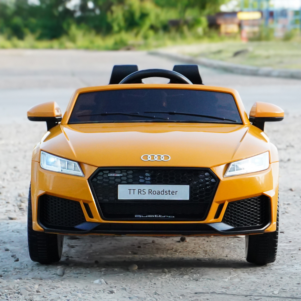 Licensed electric ride-on car Audi TTRS Roadster, 70W 12V, standard, yellow [6]