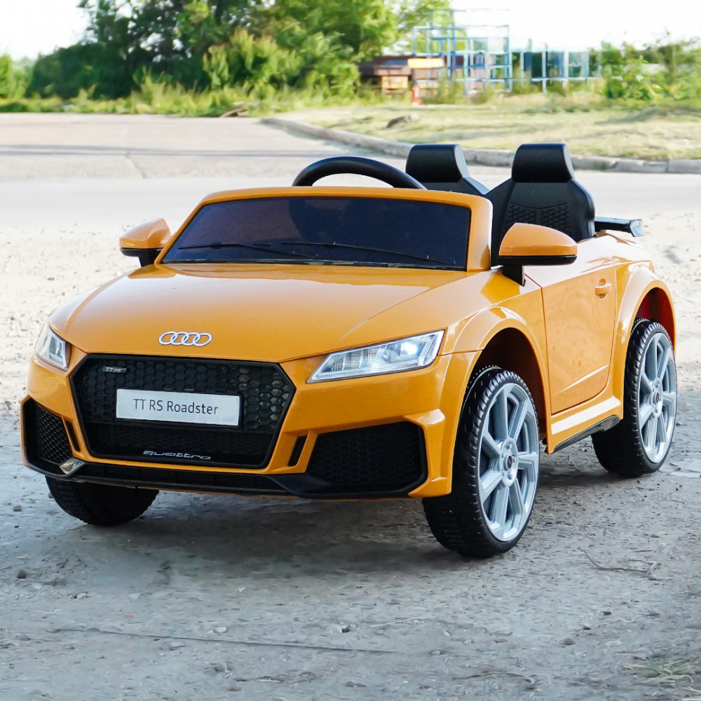 Licensed electric ride-on car Audi TTRS Roadster, 70W 12V, standard, yellow [12]