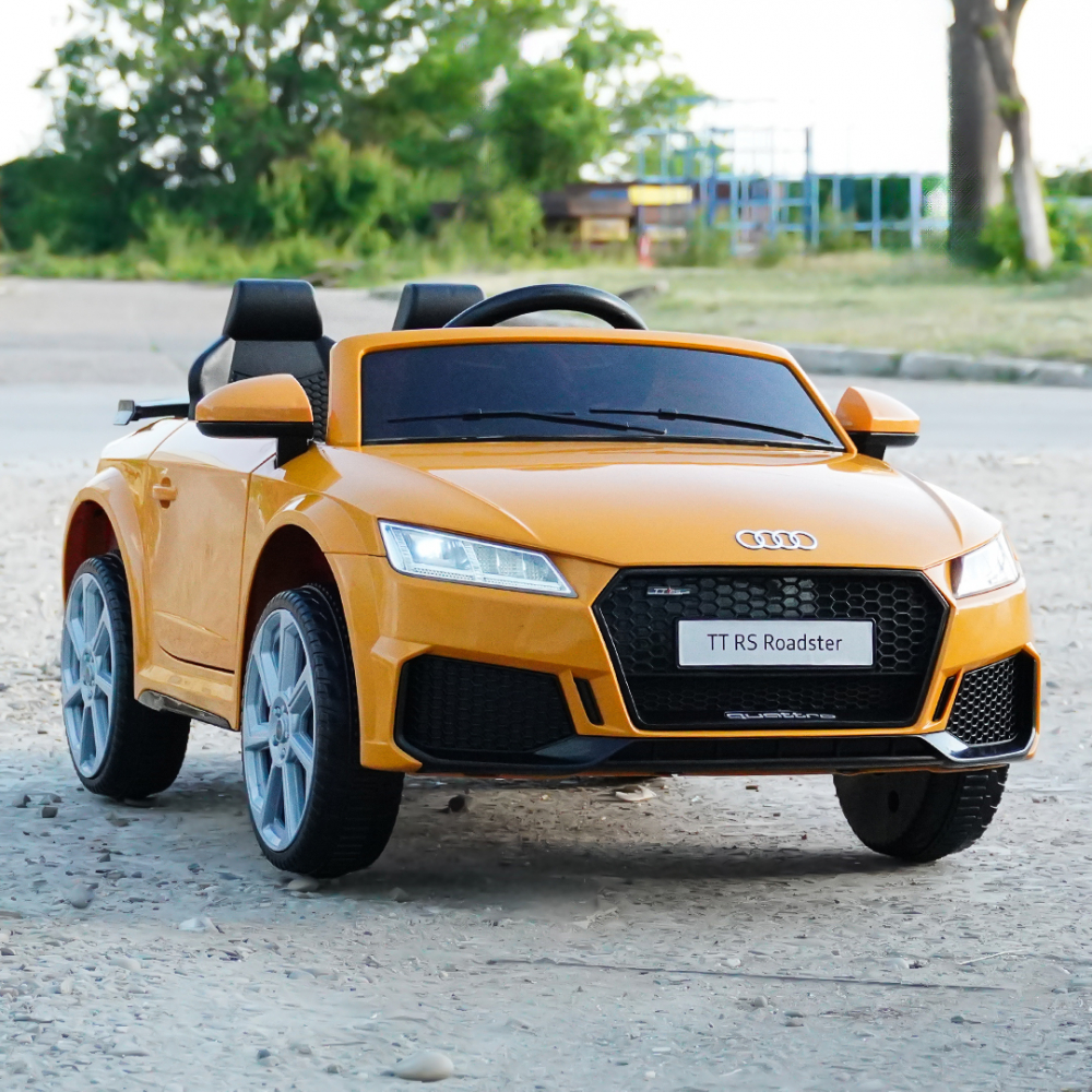 Licensed electric ride-on car Audi TTRS Roadster, 70W 12V, standard, yellow [5]