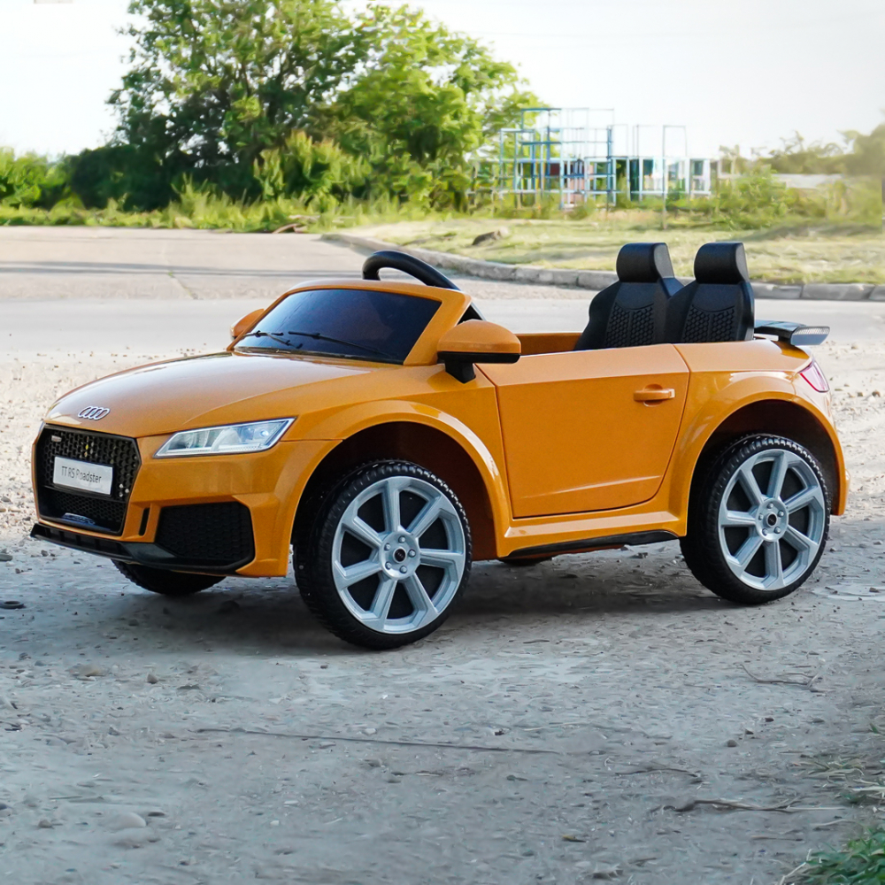 Licensed electric ride-on car Audi TTRS Roadster, 70W 12V, standard, yellow [7]