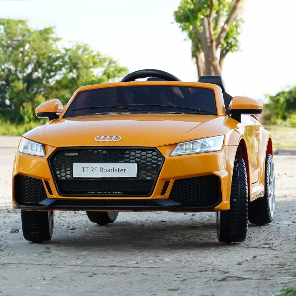 Licensed electric ride-on car Audi TTRS Roadster, 70W 12V, standard, yellow [3]