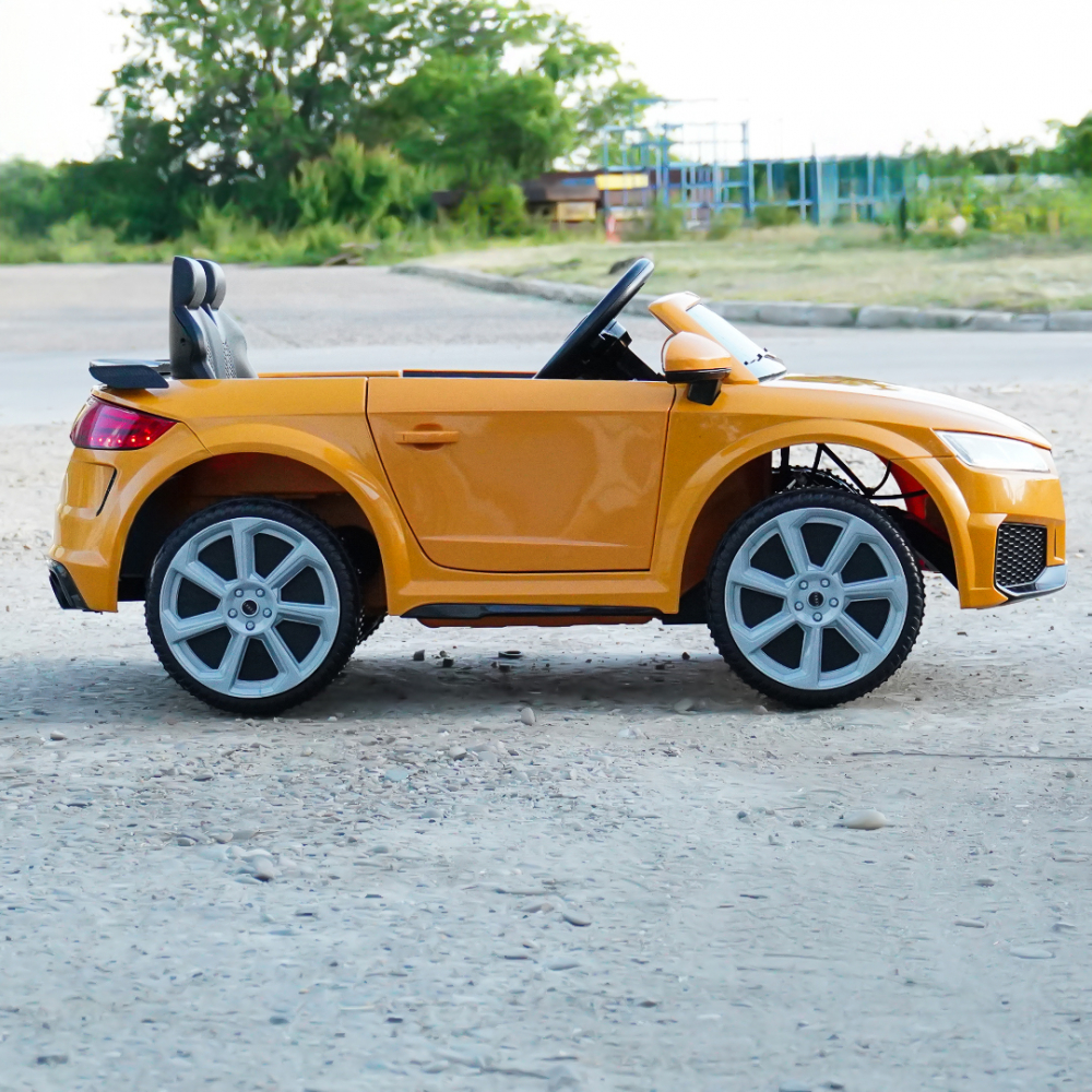 Licensed electric ride-on car Audi TTRS Roadster, 70W 12V, standard, yellow [8]