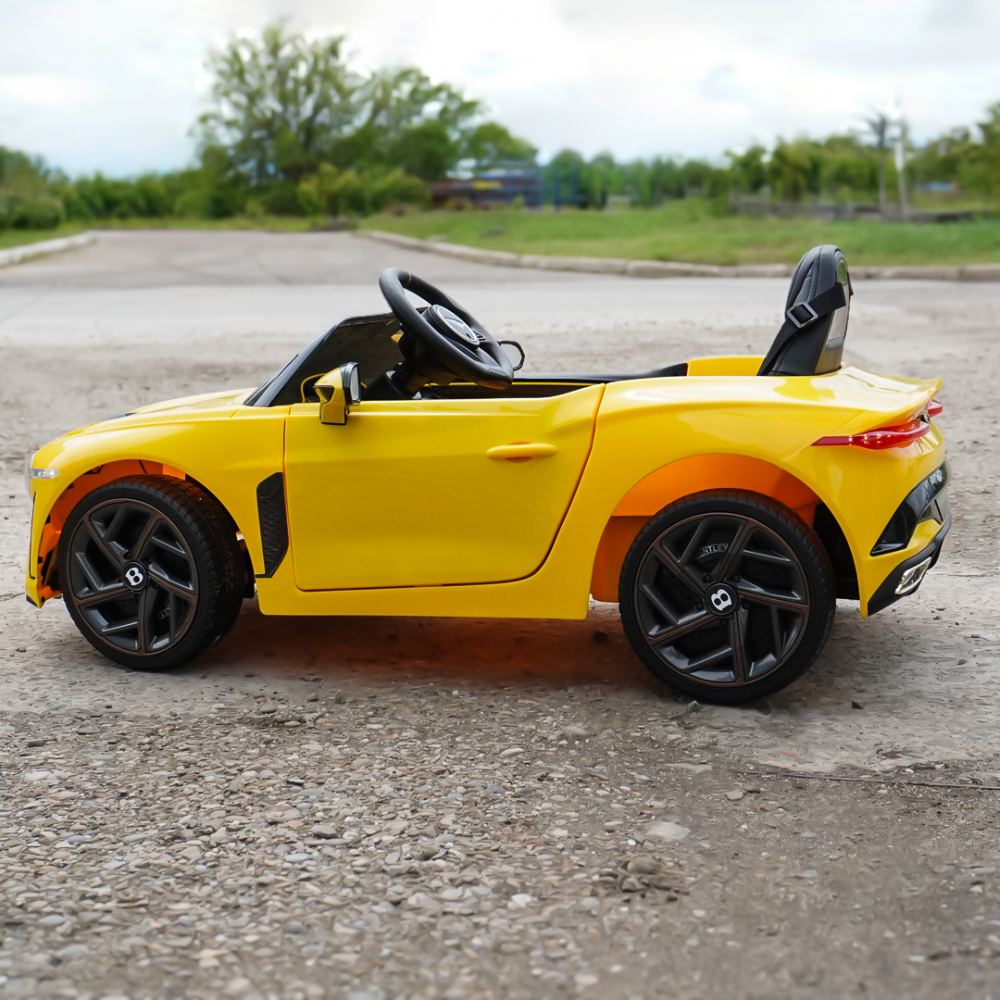 Lincesed ride-on car for children Bentley Bacalar, 4x4, 120W, 12V, Premium, yellow [9]