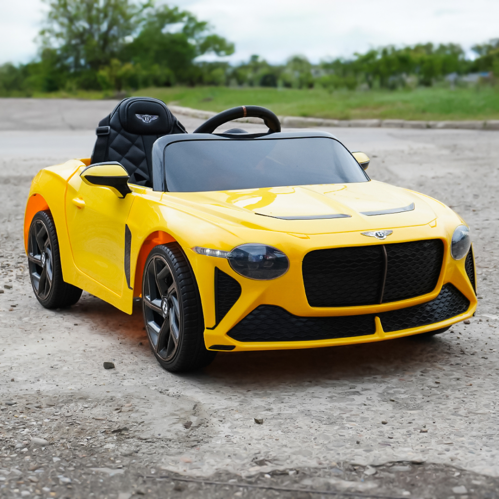 Lincesed ride-on car for children Bentley Bacalar, 4x4, 120W, 12V, Premium, yellow [3]
