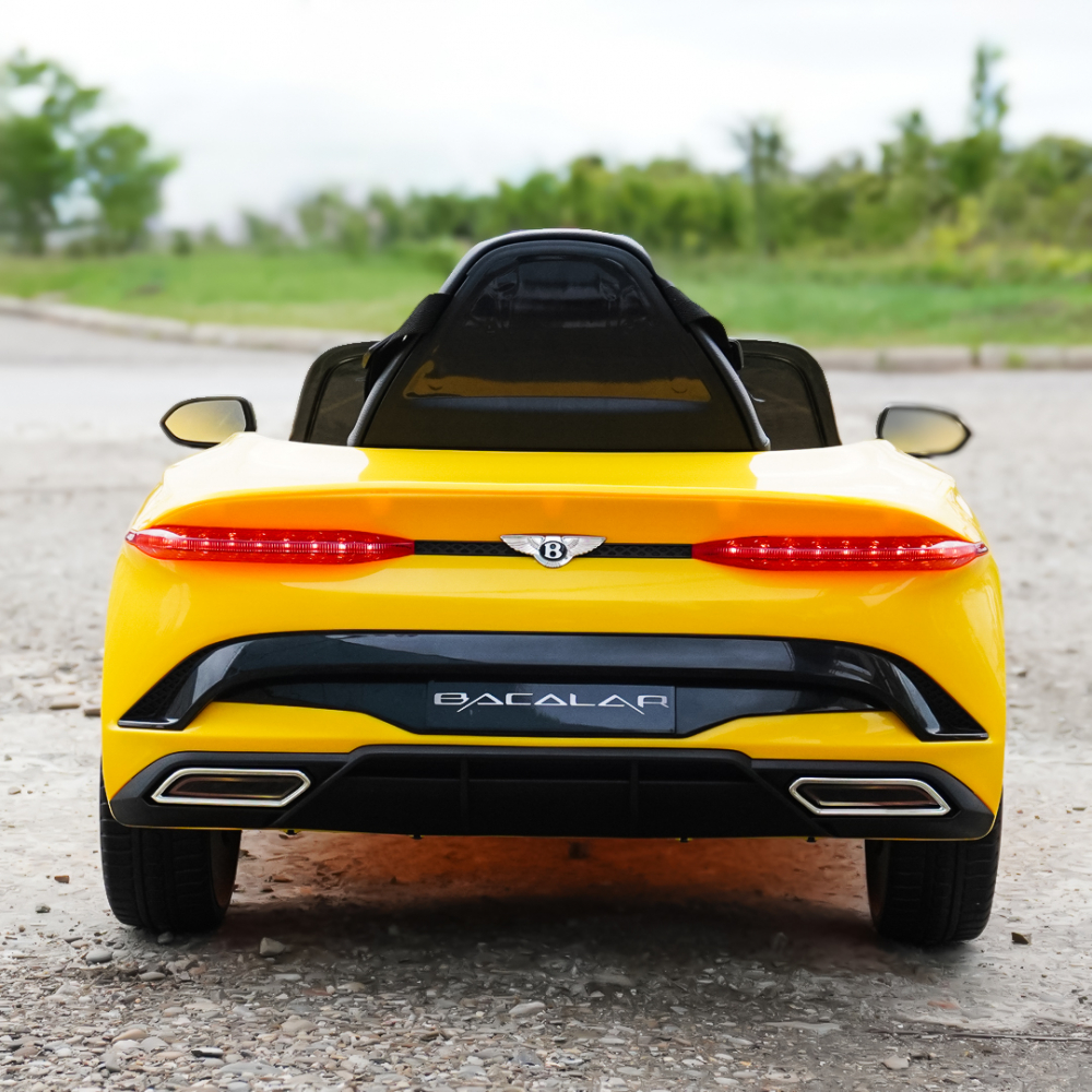 Lincesed ride-on car for children Bentley Bacalar, 4x4, 120W, 12V, Premium, yellow [7]