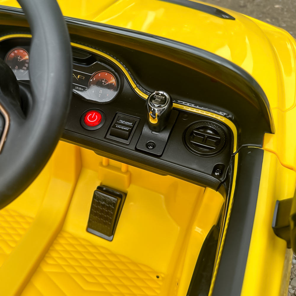 Lincesed ride-on car for children Bentley Bacalar, 4x4, 120W, 12V, Premium, yellow [16]